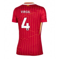 Dámy Fotbalový dres Liverpool Virgil van Dijk #4 2024-25 Domácí Krátký Rukáv